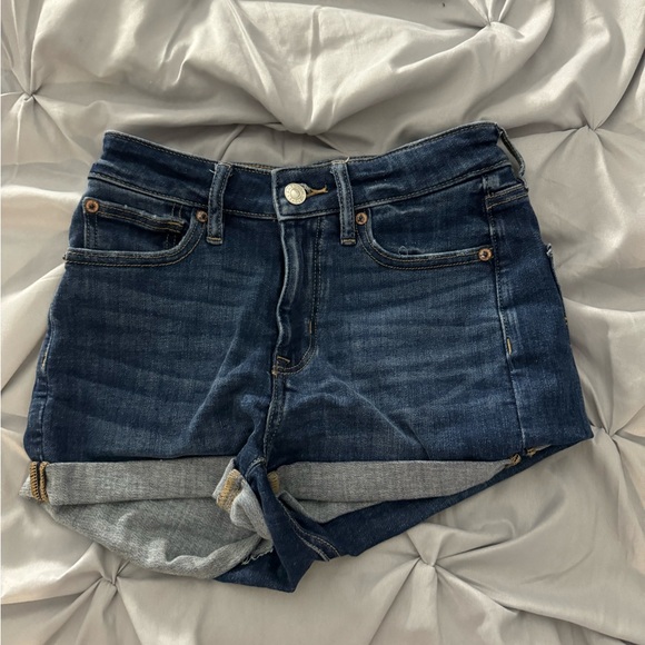 American Eagle Dark-wash Shorts, Size 00 - Picture 5 of 6
